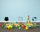 A Set of Cats Wall Decal A Set of Cats Wall Decal Baby Nursery Animal Stickers For Kids Room